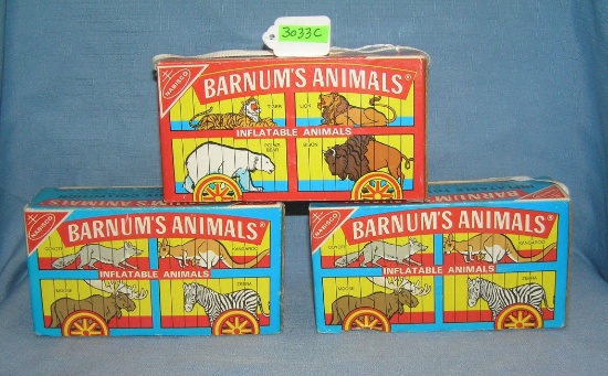 Barnum's inflatable animals in original boxes