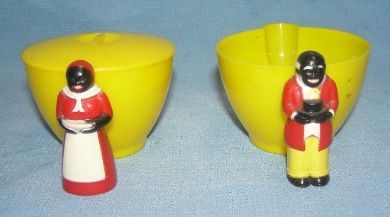 Aunt Jemima&Uncle Remus sugar&creamer set