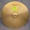 Vintage 15” solid brass drum cymbal,