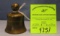 Antique solid brass bell shaped paperweight