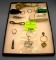 Collection of vintage key chains and holders