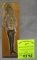 Early metal and wood figural policeman printing plate