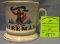 Vintage shaving mug titled fireman