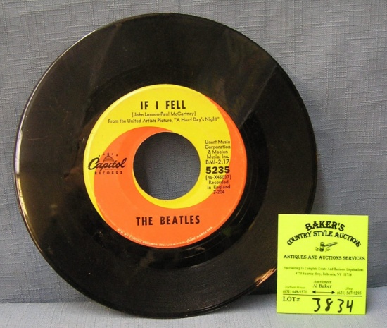 Vintage Beatles 45rpm record