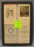 Group of antique advertising brochures