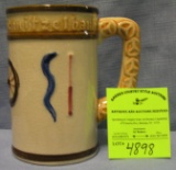 Vintage western themed decorated mug