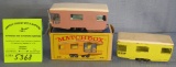 Matchbox caravan in pink w/ rare yellow caravan