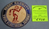 Rare Reddy Kilowatt employee iron on patch