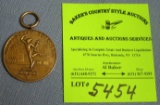 Early YMCA gold plated award medal