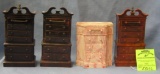 Bakelite chest of drawers figural savings banks