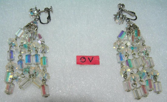 High quality Aurora Borealis crystal earrings