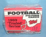 Topps 1989 football traded series card set