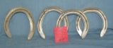 Collection of horse shoes