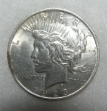 1923 Lady Liberty Peace silver dollar in fine condition