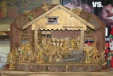 Large illuminated manger set