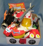 Box full of vintage Tonka toys