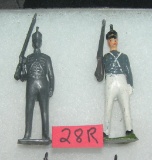 Pair of vintage hand painted soldiers