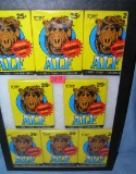 Group of vintage Alf unopened packs of collector cards