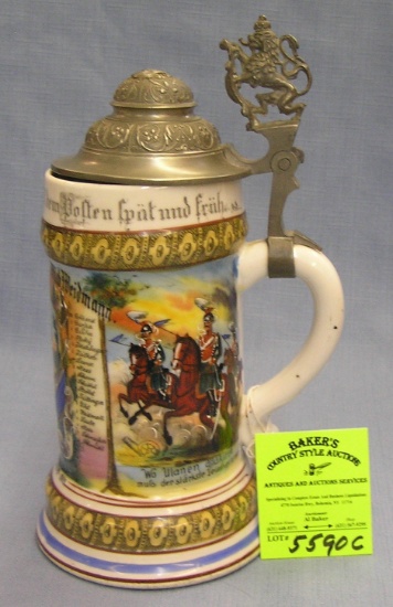 Antique German beer stein