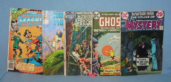 Group of vintage DC comic books circa 1971 and up