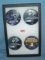 Group of vintage NHL hockey pin back buttons