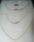 Vintage gold plated and pearl necklaces