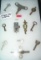 Collection of antique keys and cabinet lock