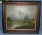 Artist signed oil on canvas landscape painting