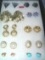 Collection of vintage costume jewelry earrings