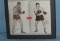 Pair of early boxing exhibit penny arcade photo cards