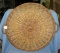 Large 21 inch circular handmade wicker serving platter