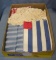 Box full of vintage linens