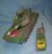 Battry operated remote controlled attack tank