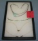 Group of 3 quality necklaces and bracelet