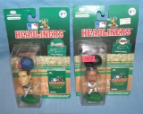 Pair of vintage baseball sports figures