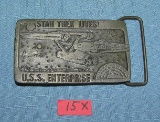 Vintage Star Trek Lives USS Enterprise belt buckle