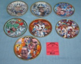 Football super star collector plates