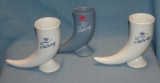 Tuborg beer horn shaped advertising beer mugs