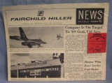 Vintage Fairchild aviation newspaper