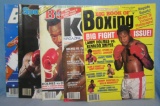 Group of vintage boxing magazines