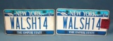 NY funeral director's personalized license plates