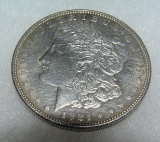 1921D Morgan silver dollar in fine condition