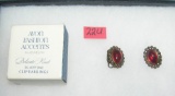 Pair of vintage Avon earrings with original box