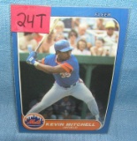 Kevin Mitchell rookie baseball card est. value $20.00-$25.00