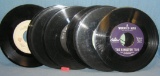 Group of vintage 45 RPM records
