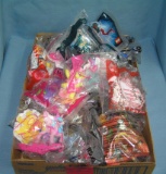 Box full of vintage fast food collectible toys