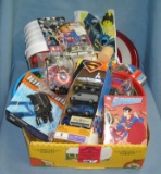 Box of fast food collectible toys and more