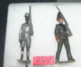 Pair of vintage hand painted soldiers