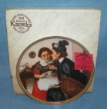 Norman Rockwell collector plate: Gossiping in the Alcove