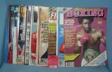 Collection of vintage boxing magazines